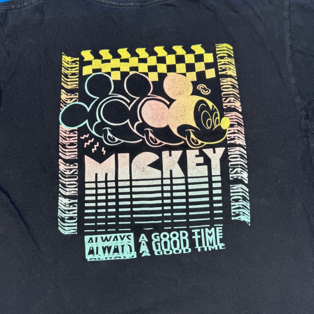 Disney Mickey Mouse NEFF Graphic T Shirt Black Men's Size Medium